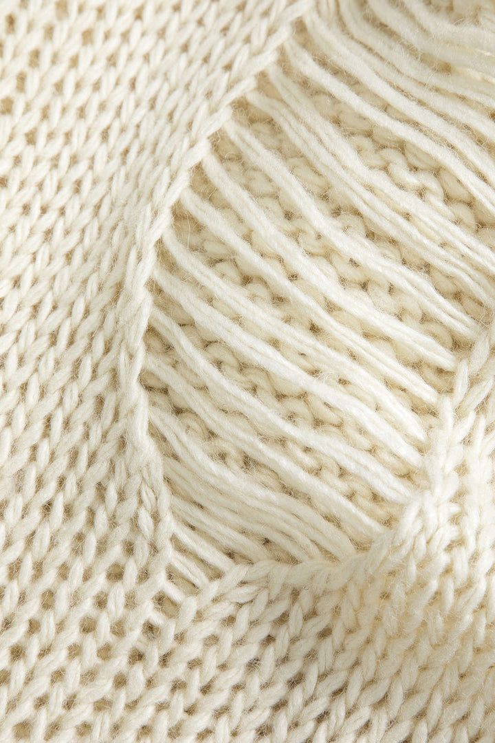 Solid Knit Cut Out Long-Sleeve Top