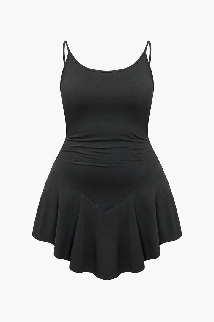 Plus Size Spaghetti Strap Mini Dress