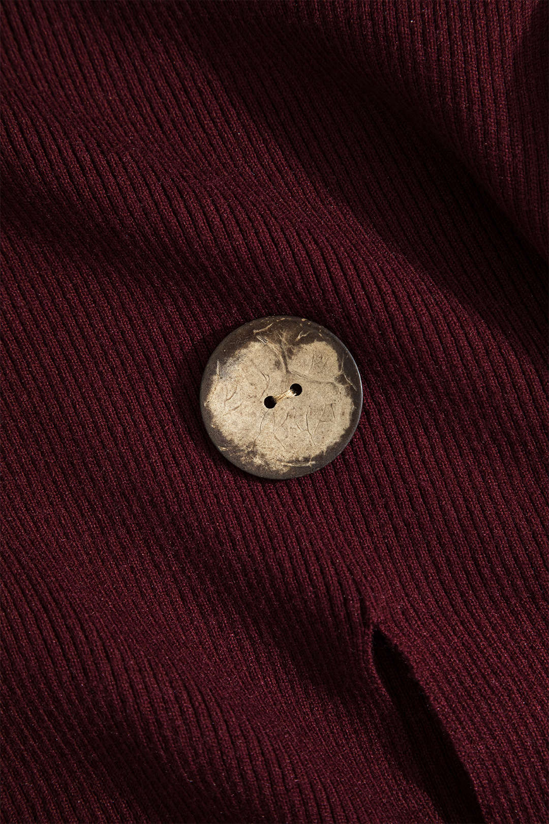 Solid Knit V-Neck Long-Sleeve Top