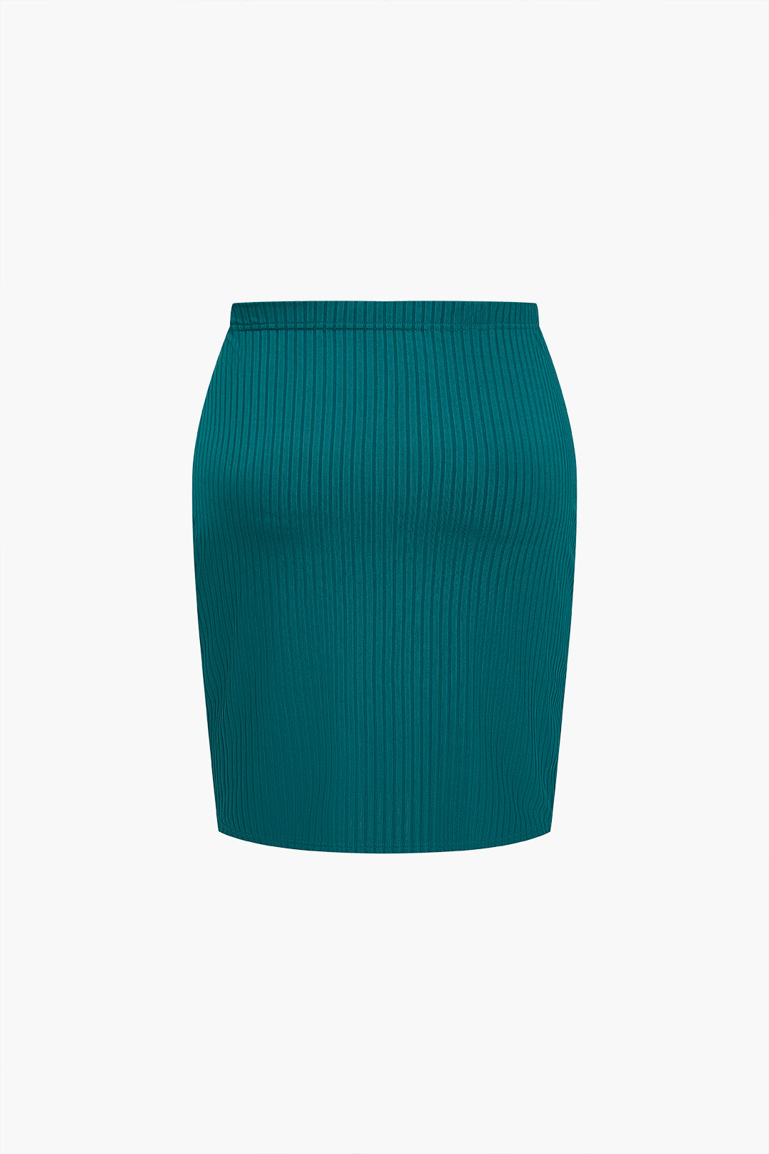 Plus Size Solid Skirt Set
