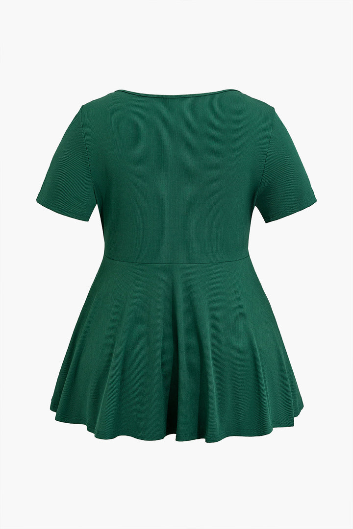 Plus Size Zipper T-Shirt