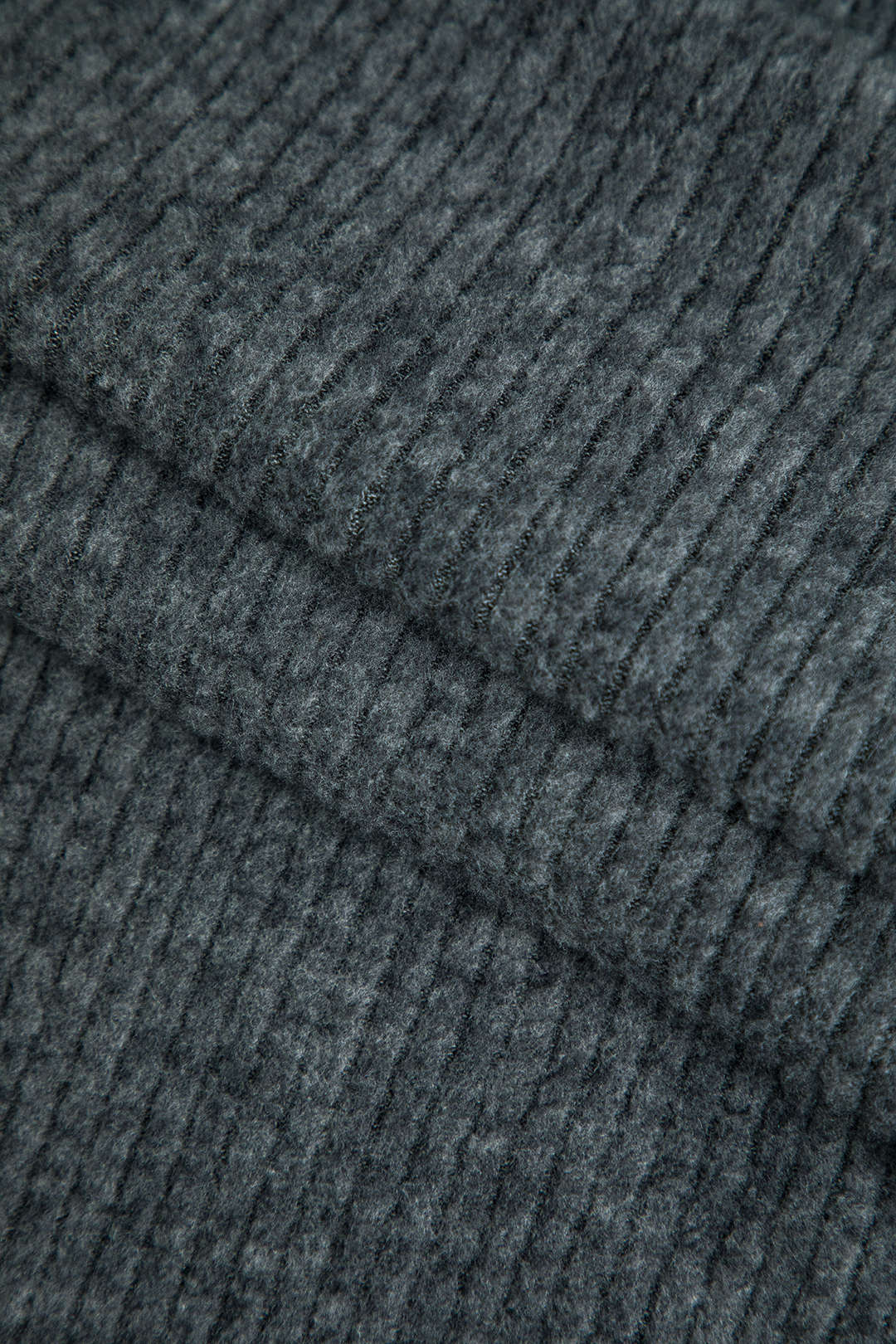 Solid Knit  Asymmetrical Long-Sleeve Top