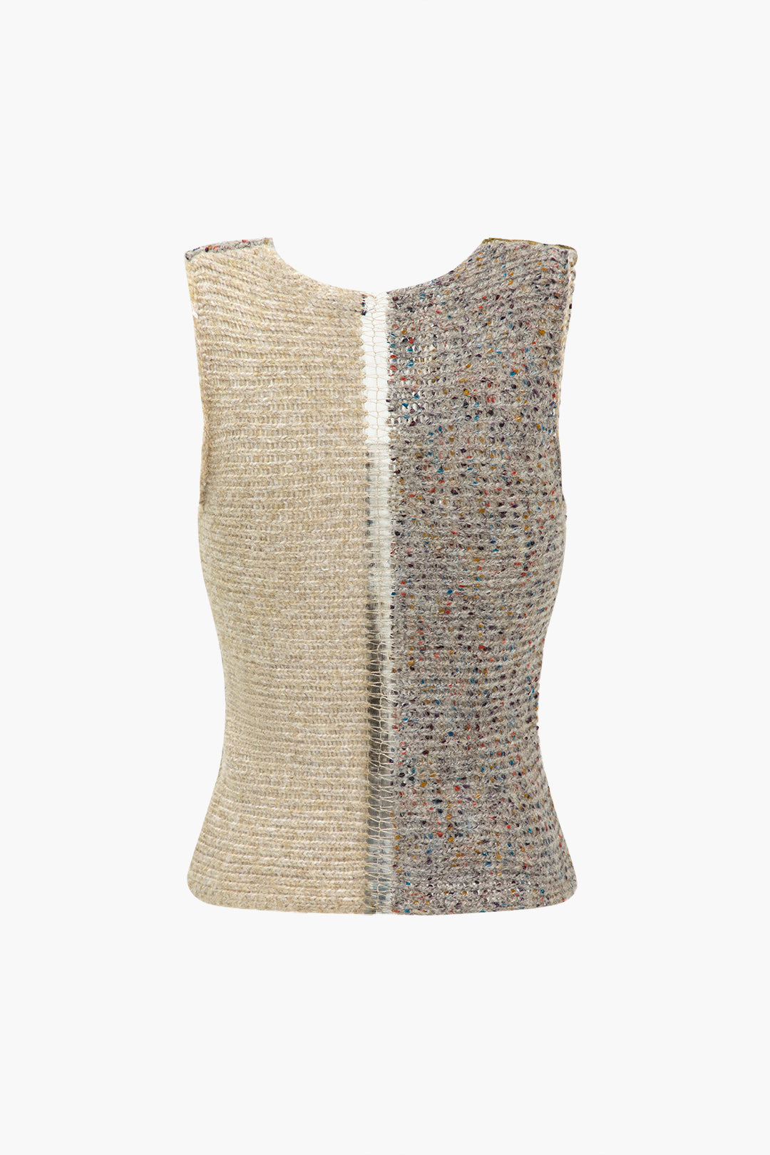 Solid Knit Cut Out Tank Top