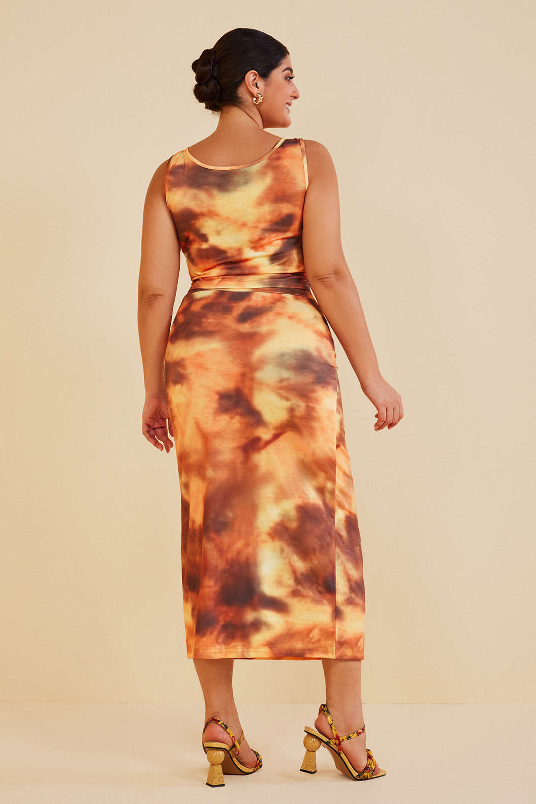 Plus Size Tie Dye Skirt Set